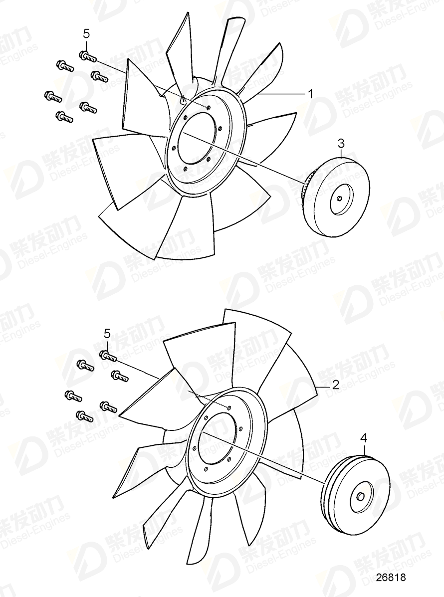 VOLVO Clutch 22253730 Drawing